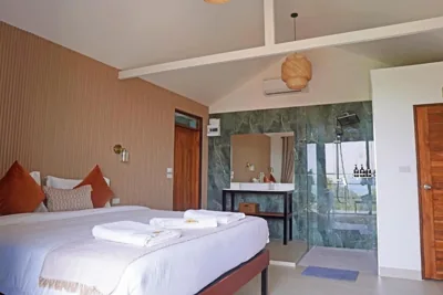 Deluxe Double Room with Balcony and Sea View — Secret Garden Eco Pool Villas